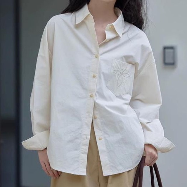 chest embroidery shirt N30120