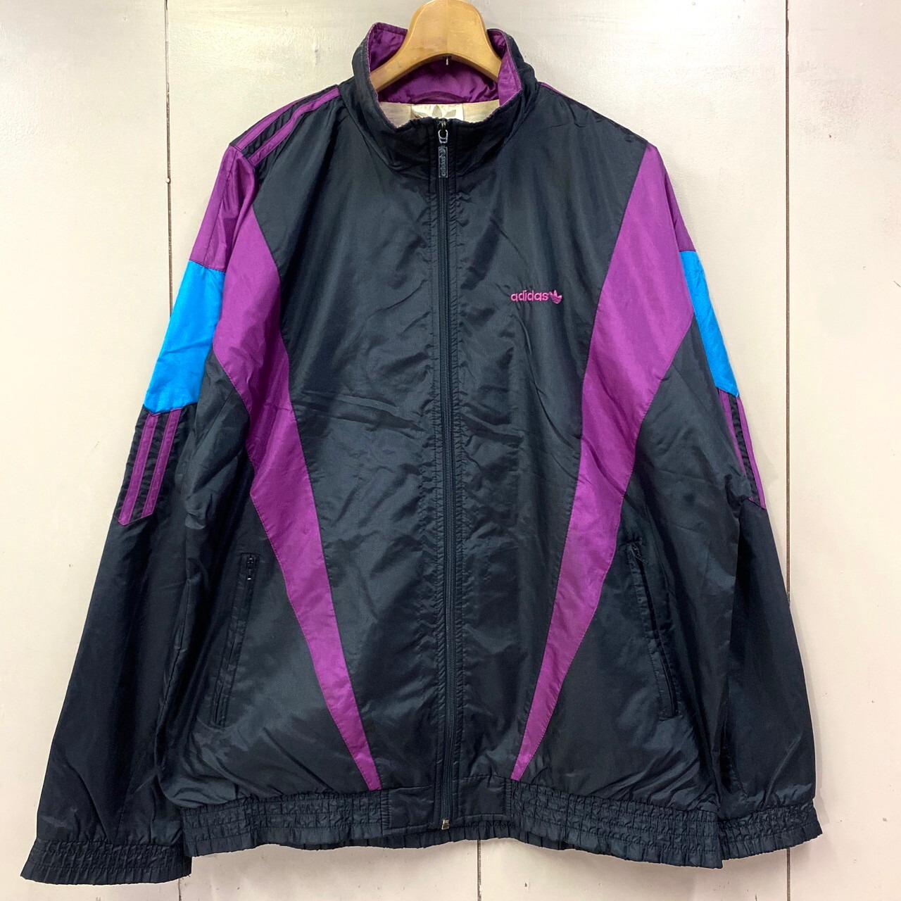 80〜90年代 80s 90s 銀タグ adidas アディダス ナイロンジャケット 