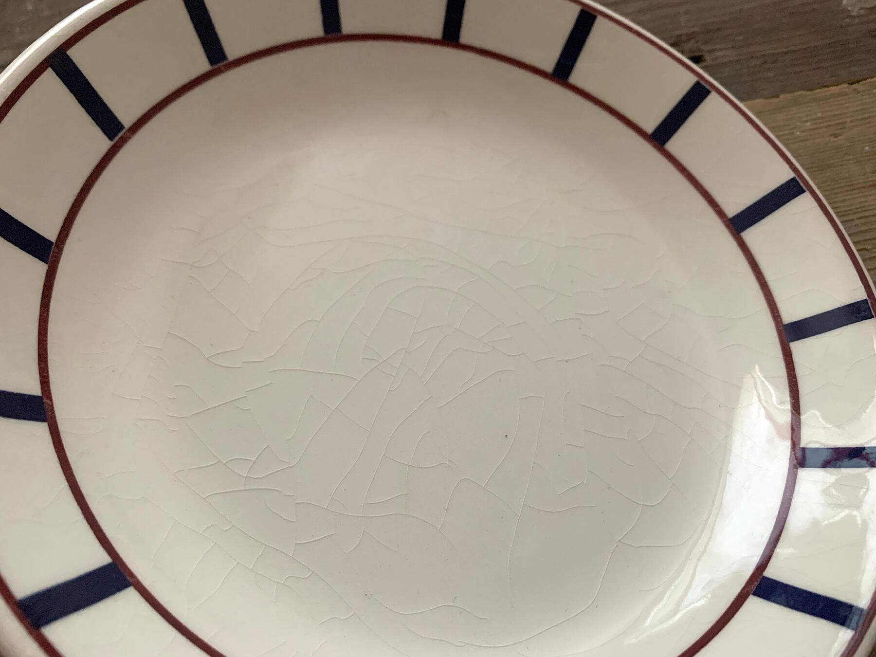 レアもの*バスク柄のアンティークプレートA