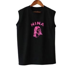 741 NINA Sleeveless Tshirt Black
