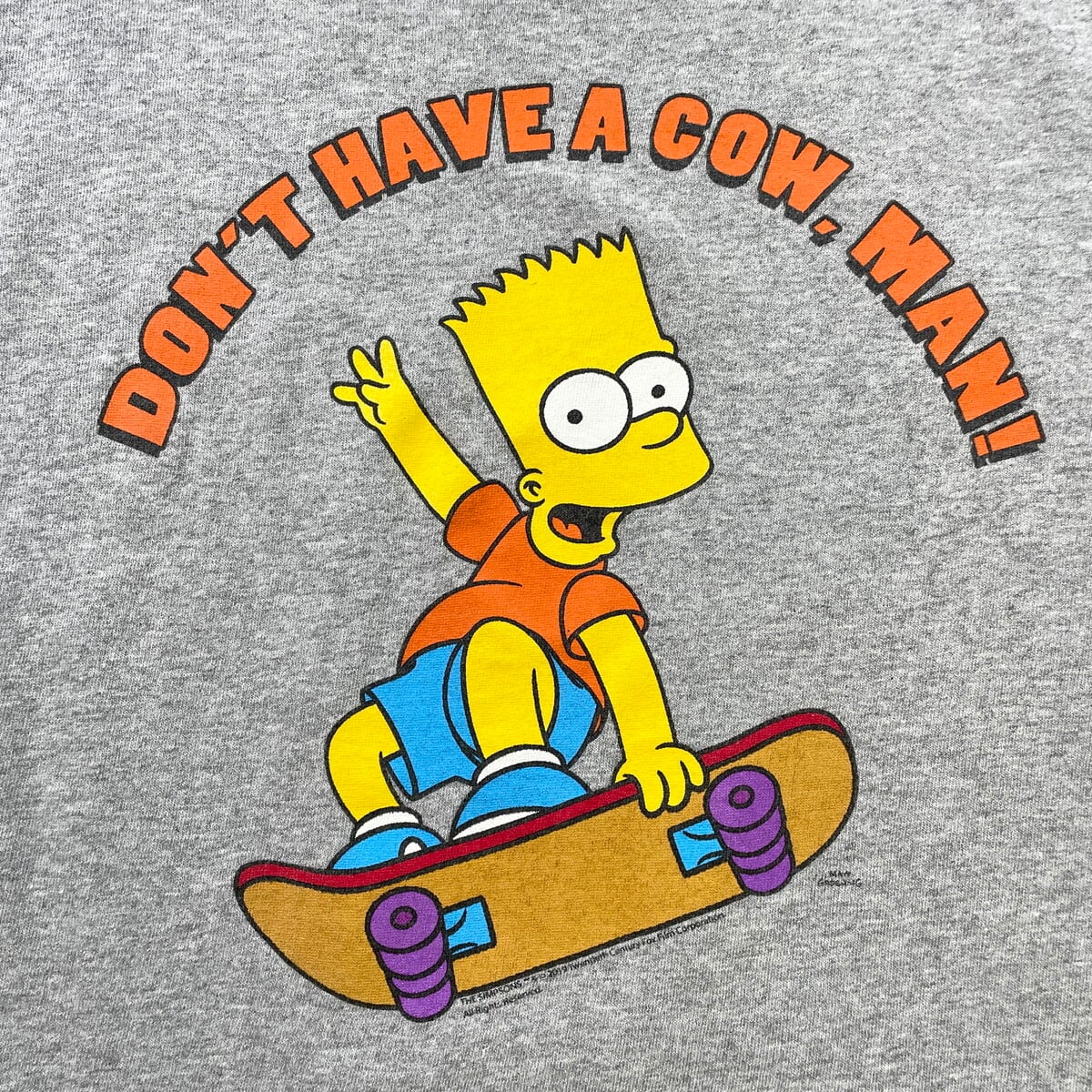 THE SIMPSONS シンプソンズ バート キャラクタープリントTシャツ