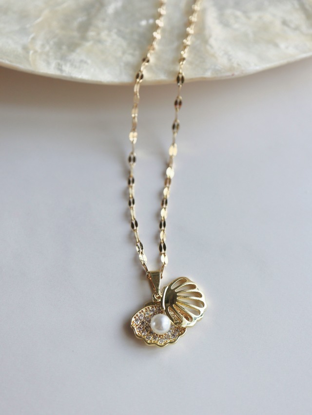 Shell＆Pearl Necklace(シェル&パールネックレス)