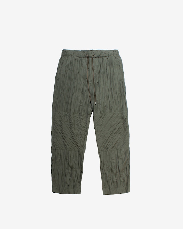 Wrinkles Pleats Wide Pants-khaki <LSD-BC1P1>