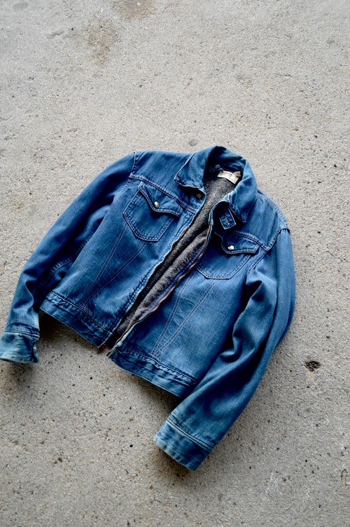 MONGOMERY WARD 60s-70s 101 ZIPPER TRACKER JACKET With Blanket Liner SCOVILL ZIPPER 40 モンゴメリーワード 1960's デニムジャケット 101ジャケット