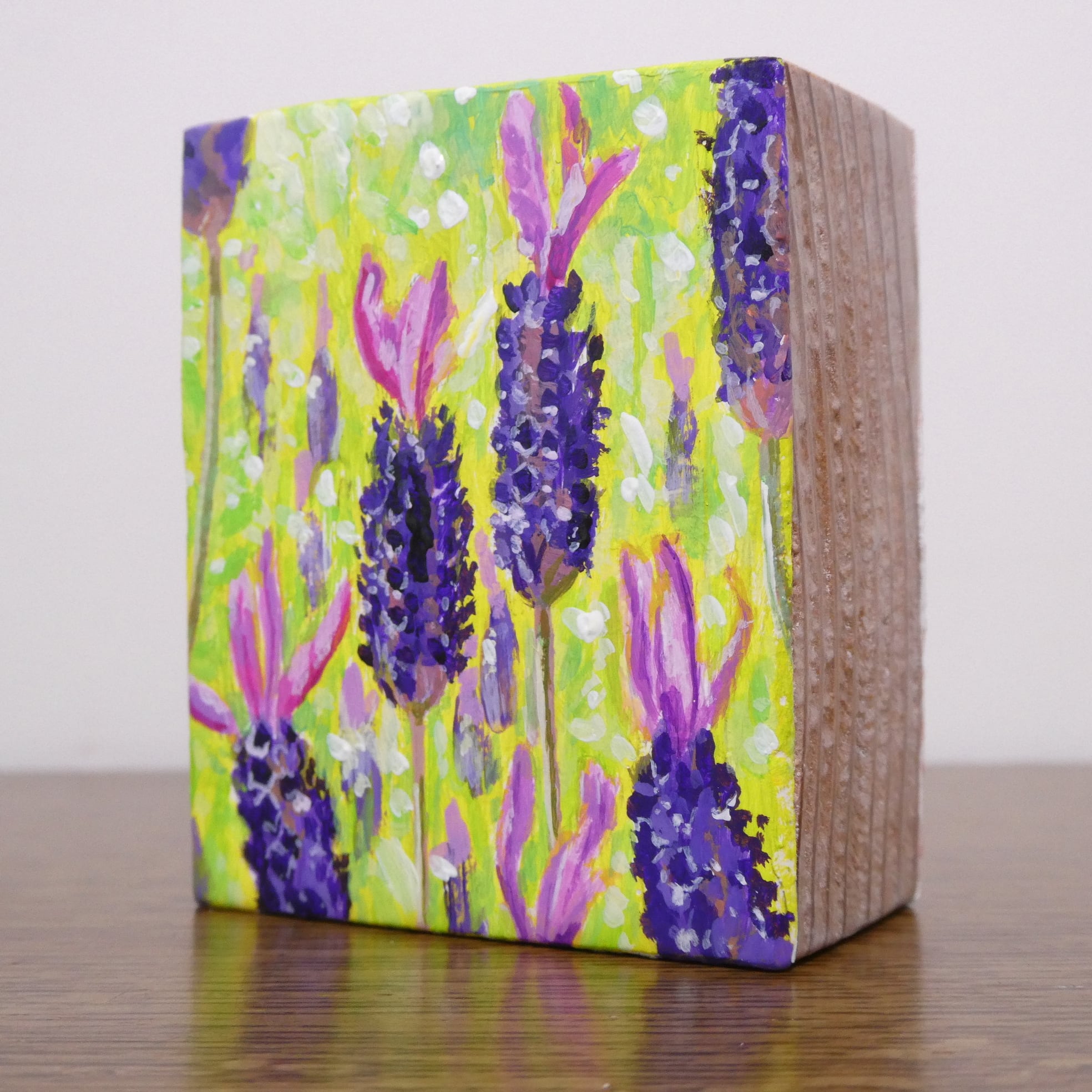 花だより フレンチラベンダー）積める絵画 花つみき （French lavender