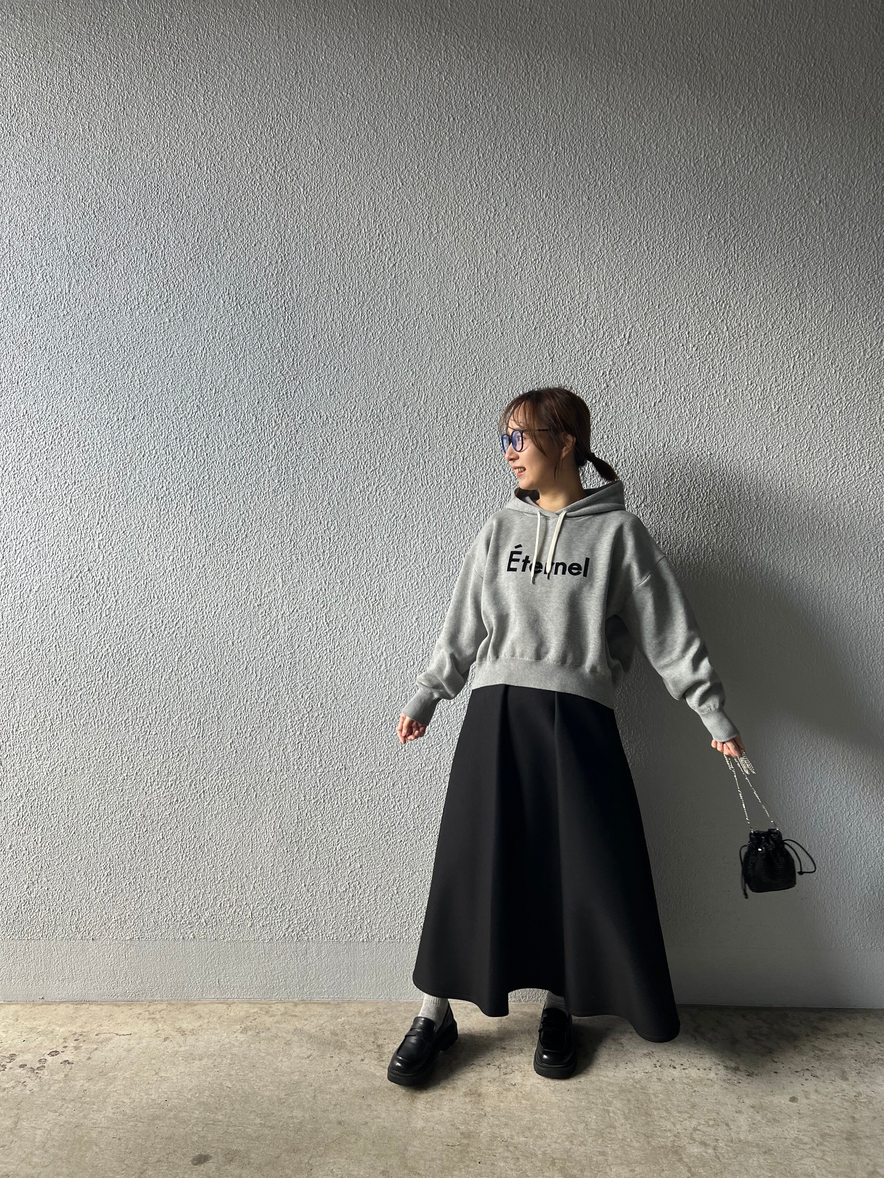 【SELECT】スウェットライクロゴパーカー 39-0465