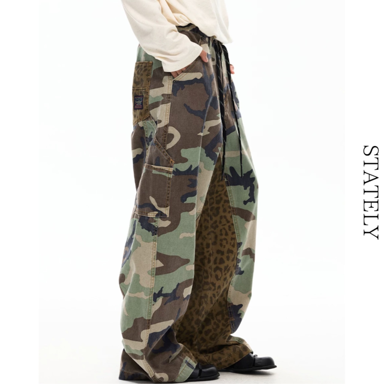 Camo Leopard ワイドカーゴパンツ_B171・画像3