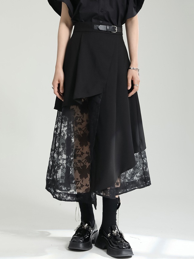 race asymmetric skirt