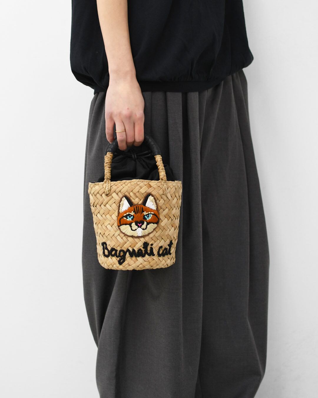 BAGMATI [バグマティ] アニマル刺繍ミニカゴバッグ [BBK26-SS45] カゴ