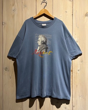 【a.k.a.C.a.k.a vintage】"90's" "Woodstock Mozart Festival" Print Design Vintage Loose T-Shirt
