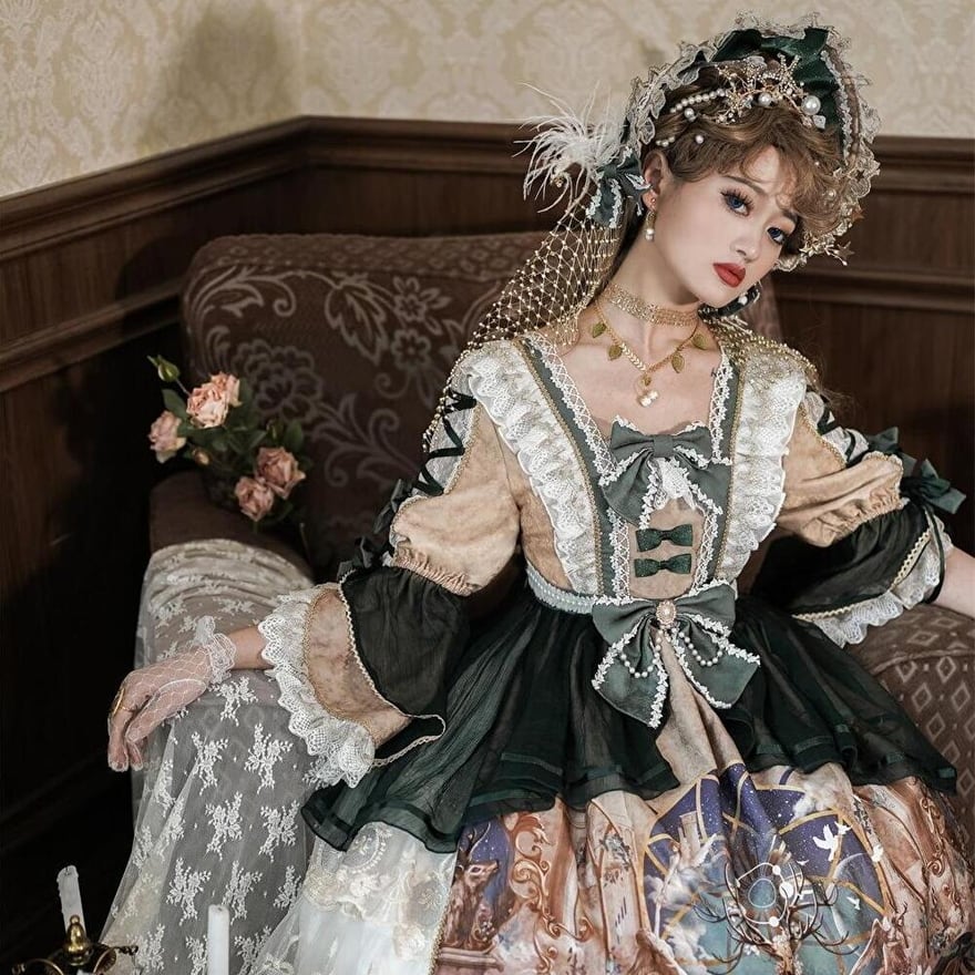 タグ付き未使用 メイドキャップ ボンネット ロリータ ヘッドドレス