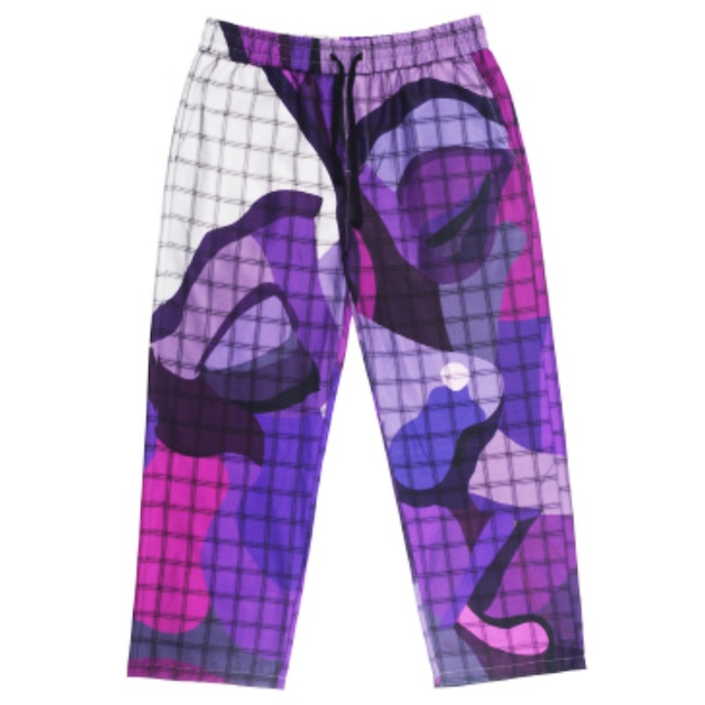 【KIDSUPER STUDIOS】PURPLEFACEDRAWSTRINGTROUSERS(PURPLE)