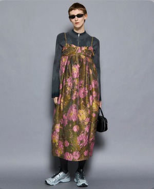 【MAISON SPECIAL】Jacquard Motif Balloon Camisole Dress