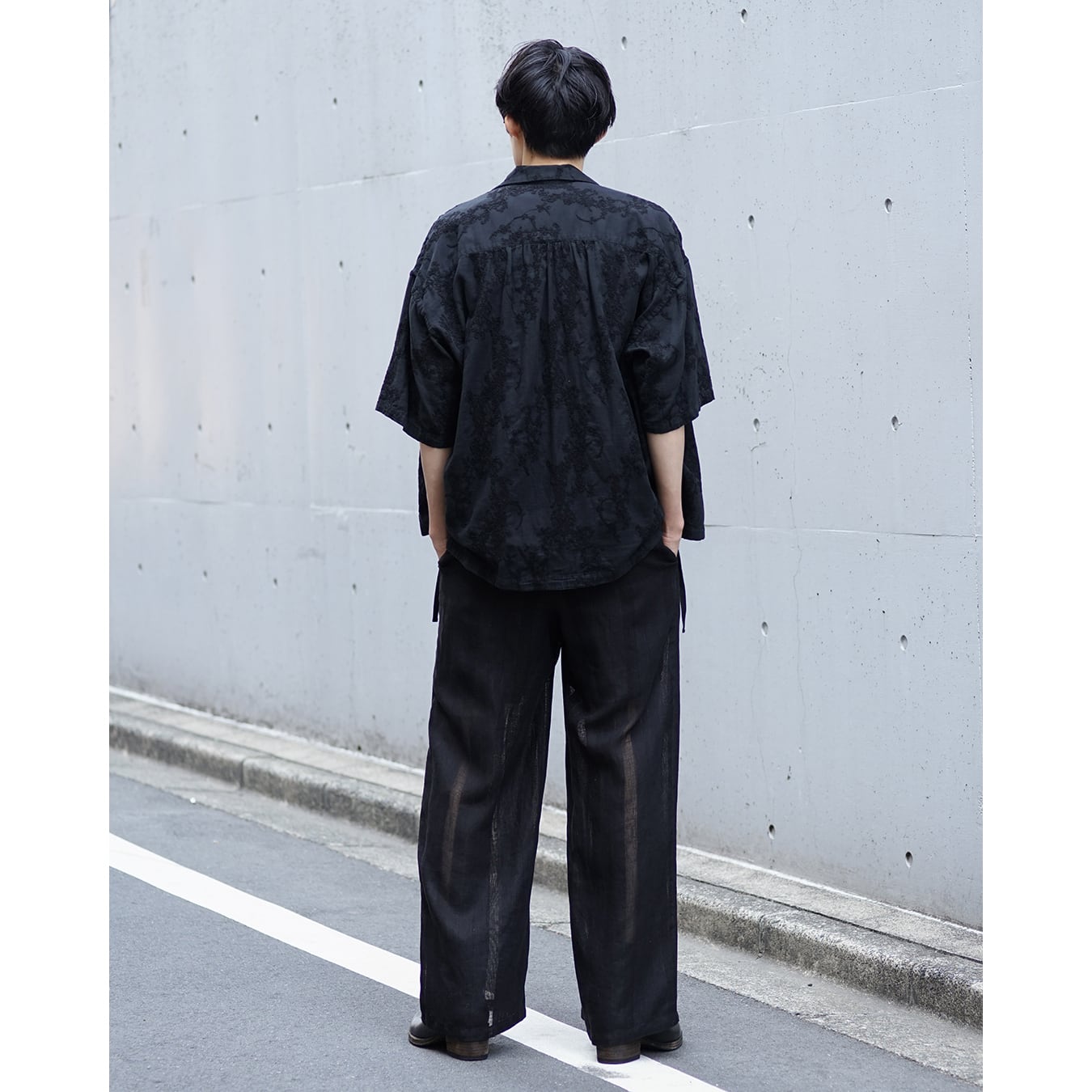Nomàt] (ノマット) N-LE-P-01 Straight PT/Linen Stripes | Clique