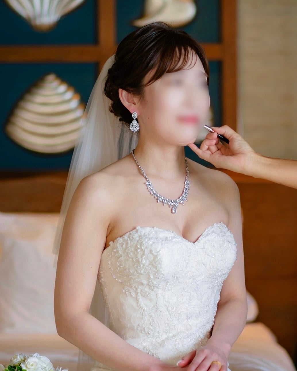 ウェディングネックレスピアスセット【NE2207-03】 | ブライダル