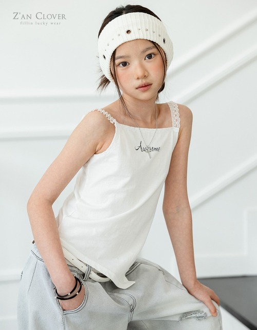 Zan Clover［取寄］awesome lace camisole 26summer 어썸 레이스 나시
