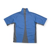 NIKE GOLF ナイキ ゴルフ ハーフジップ 半袖 ポロシャツ ドライストレッチ サイズ M /水色ブルー系×グレー/ゴルフ/スポーツ