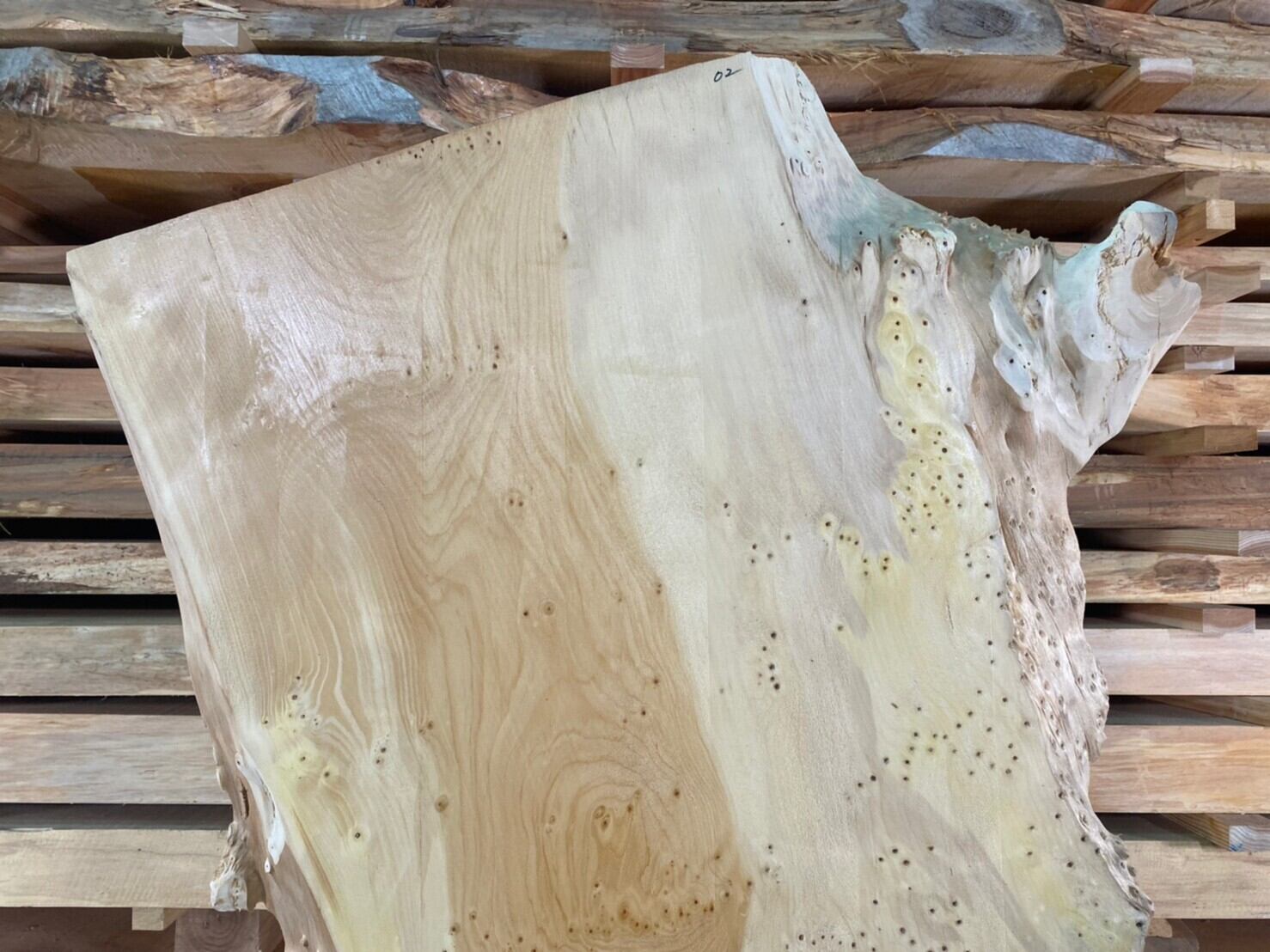 銀杏 17 一枚板 両面フラット加工済！ 棚板 カウンター レジン