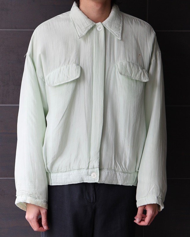 Silk coloring down jacket