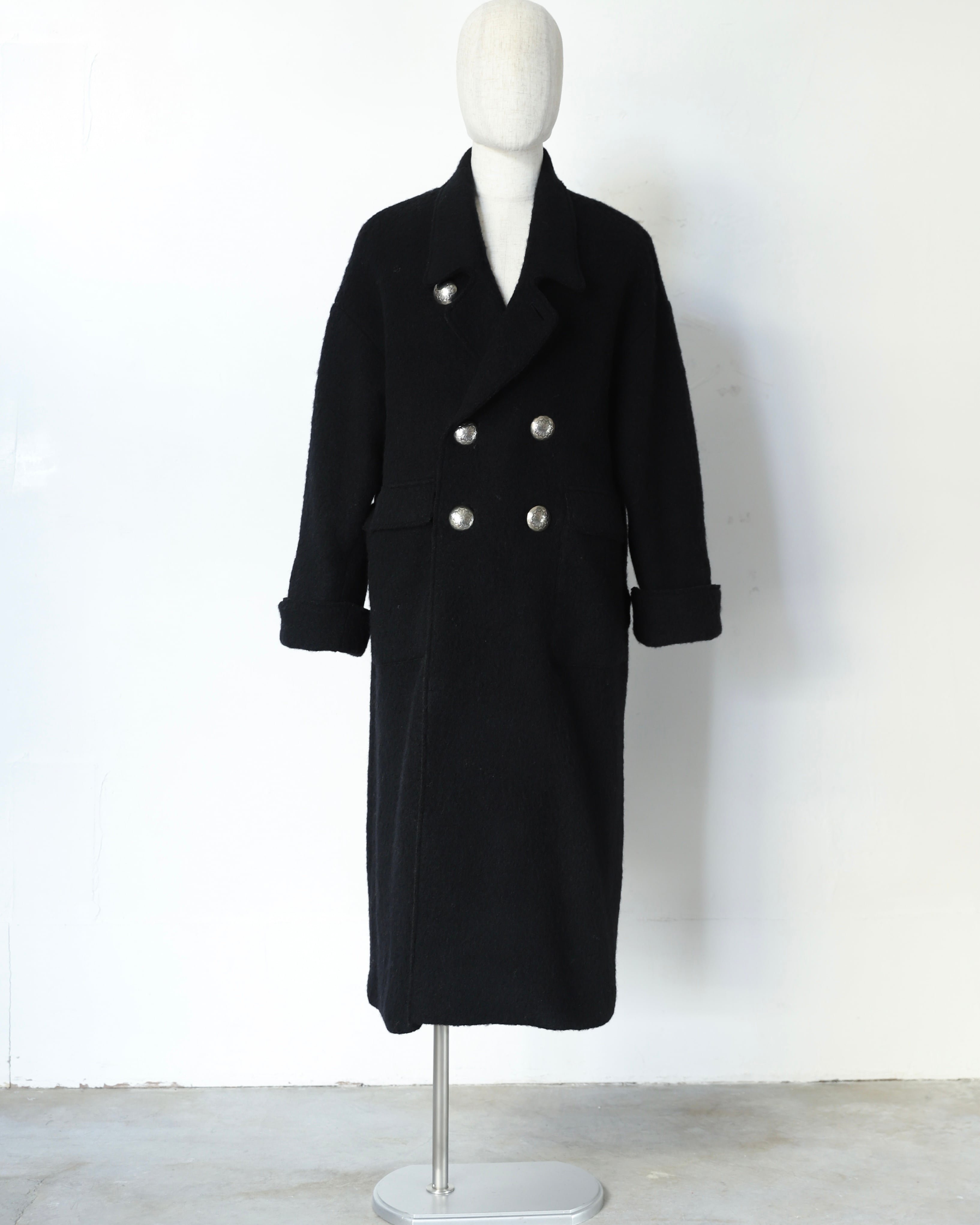 撮影サンプル】Wool Gown Long Coat / ウールガウンロングコート