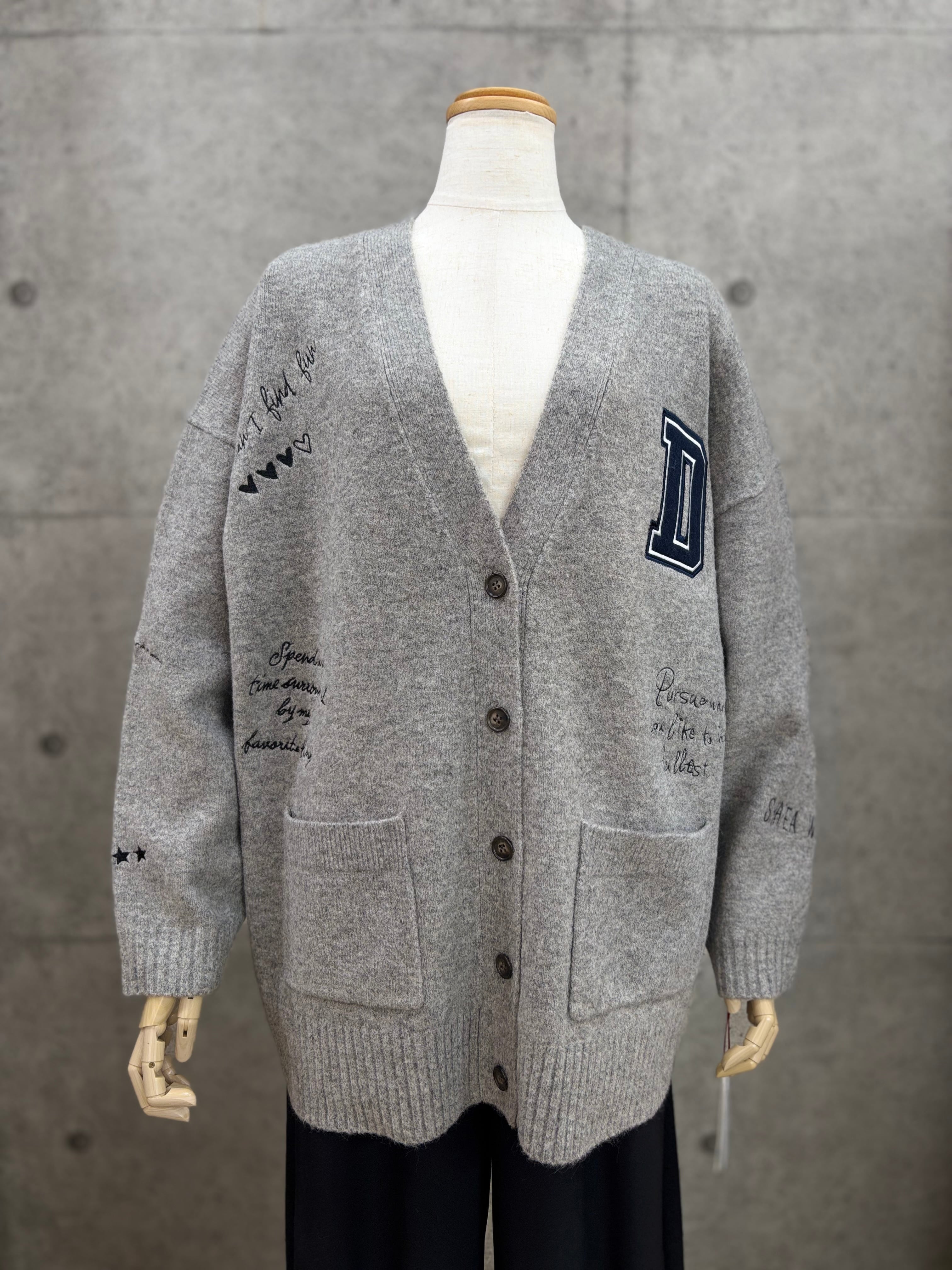 40%OFF】DigniteCollier(ディニテコリエ)刺繍KNIT CD ニット カーデ