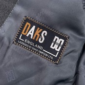 DAKS ダックス ヘリンボーン風 テーラードジャケット 94AB4/ダークグレー系 メンズ