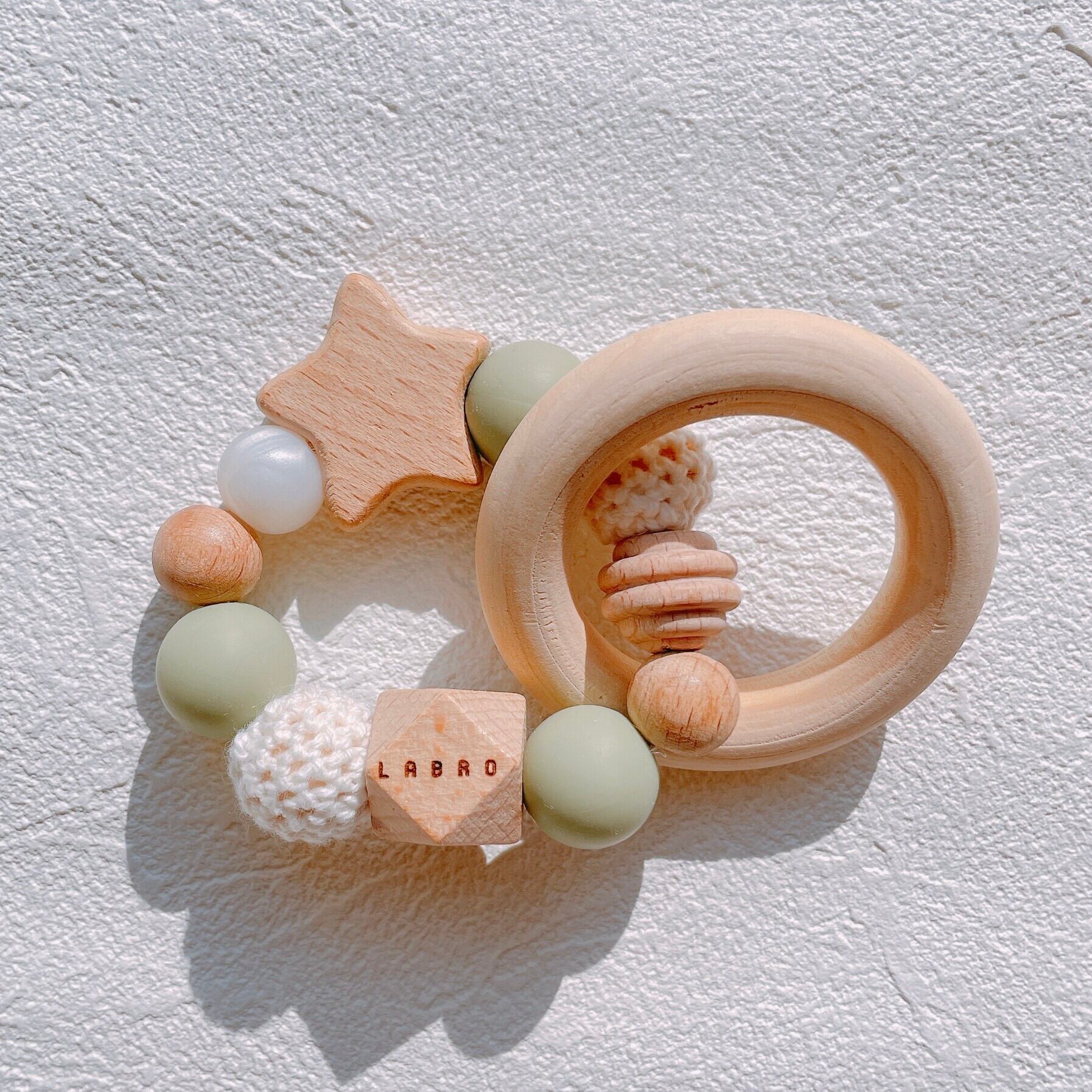 歯固め 星柄 おもちゃ 赤ちゃん 0歳 日本製 出産祝い ベビー シリコン