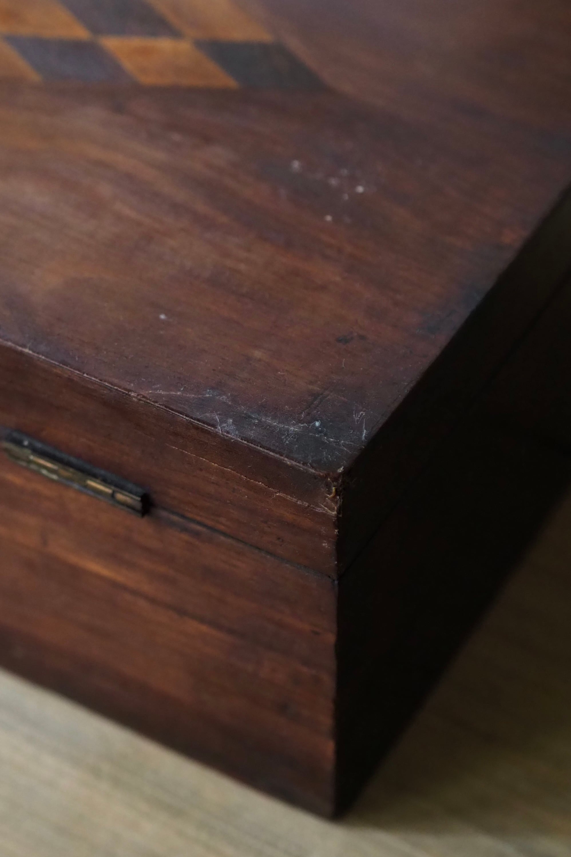 マホガニー製の仕舞い木箱-antique mahogany box | アンティーク