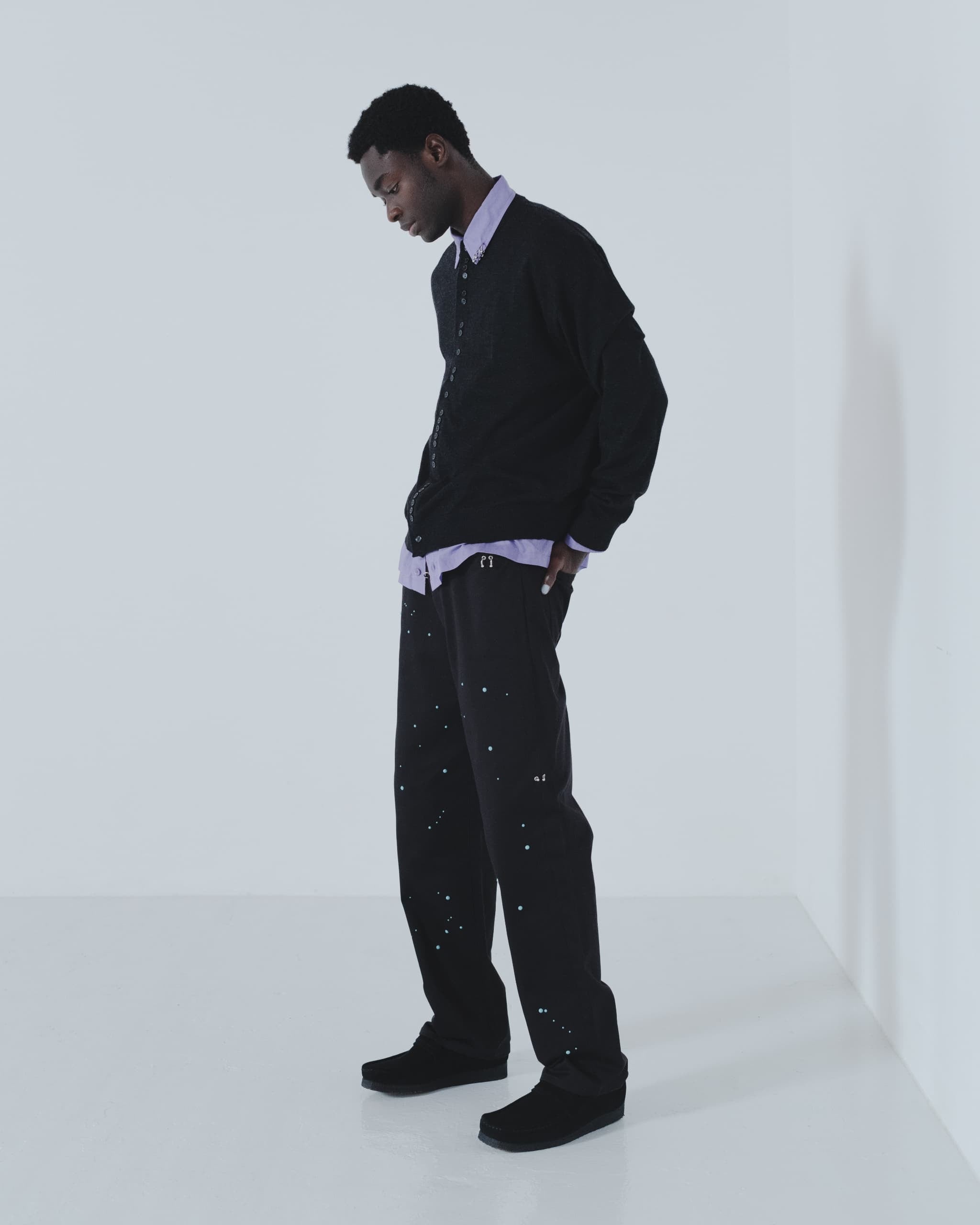Crew neck cardigan(BLACK) | TTTMSW Crew neck cardigan(BLACK) | TTTMSW