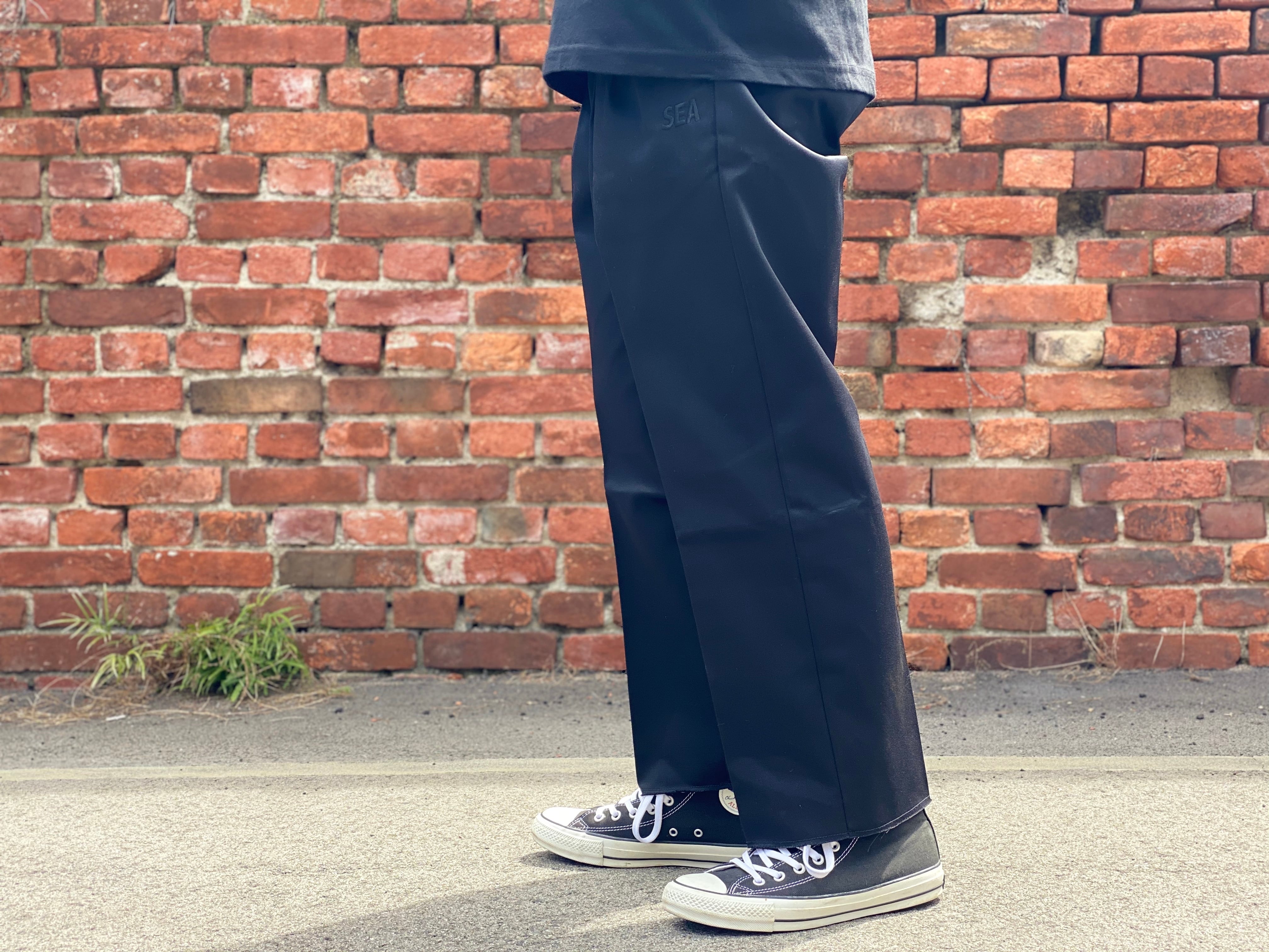 WIND AND SEA DICKIES 2TUCK TROUSERS NAVY