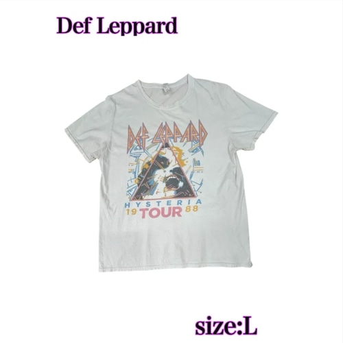 Def Leppard デフレパード ツアーT HYSTERIA 1988 ロックT バンドT