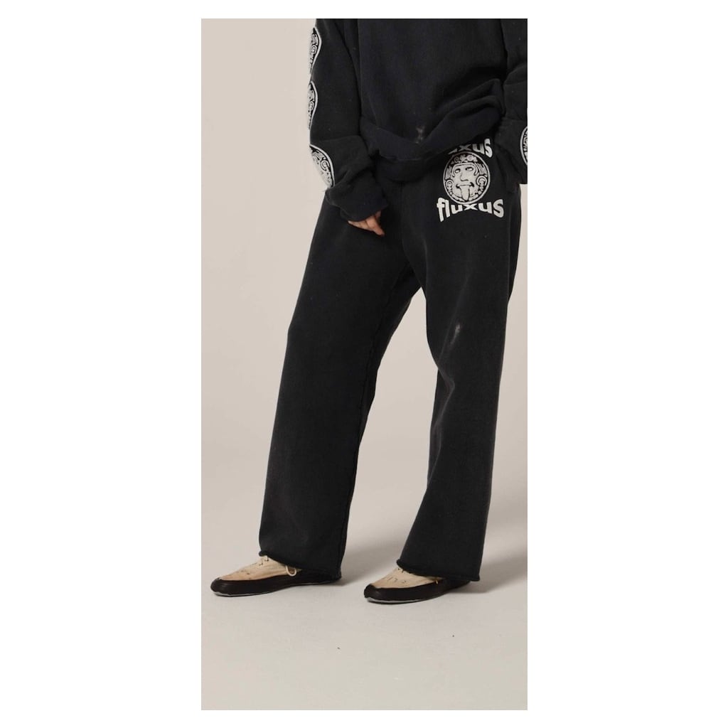 BOWWOW FLUX SWEAT PANTS BLACK AGEING