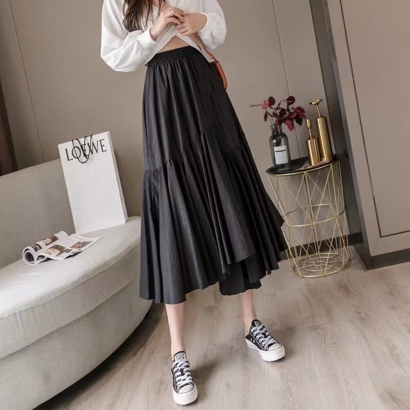 切り替えフリルスカート　AJ1365-9901