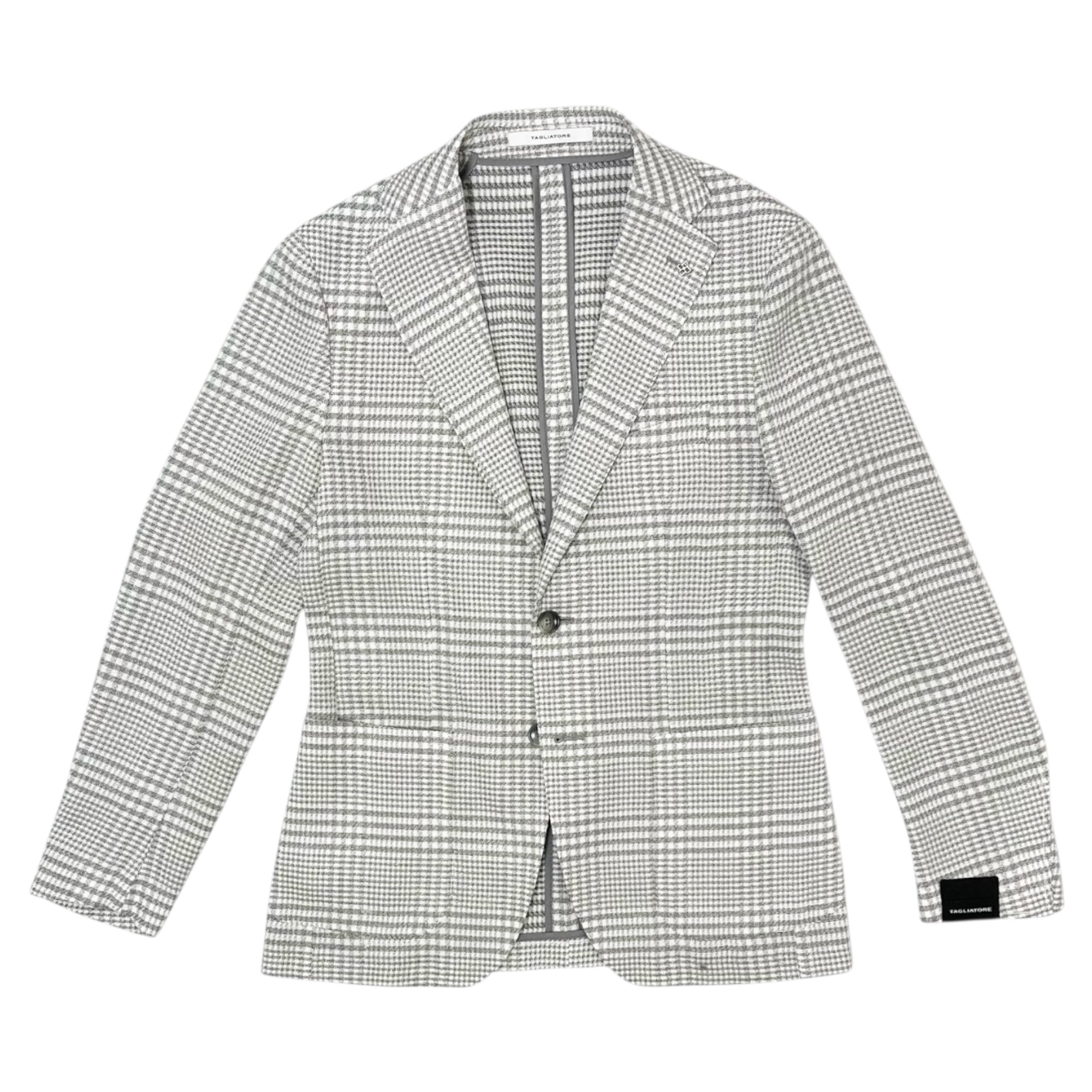 TAGLIATORE(タリアトーレ)DAKAR GRENPLAID JACKET(610069Q/26E209)/WHITE×LIGHT GRAY(P3316)