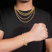 【Ice134】Yellow Moissanite Tennis Chain Bracelet(3mm)