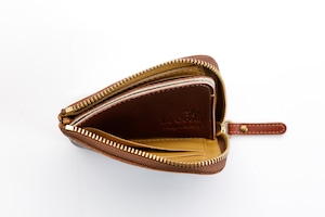かばん屋さんのL型ファスナーミニ財布（チョコ）本革 オシャレ レディース
