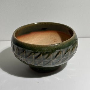 【pot pot】陶器鉢 ⑦酸化ろくろ 赤土混合 織部
