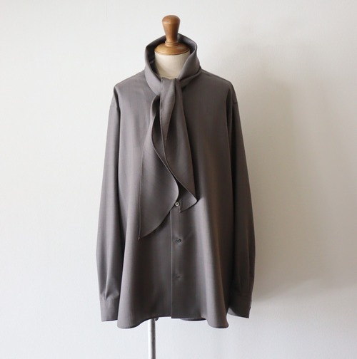 Ujoh "  Scarf Shirt ( Slate Gray )"