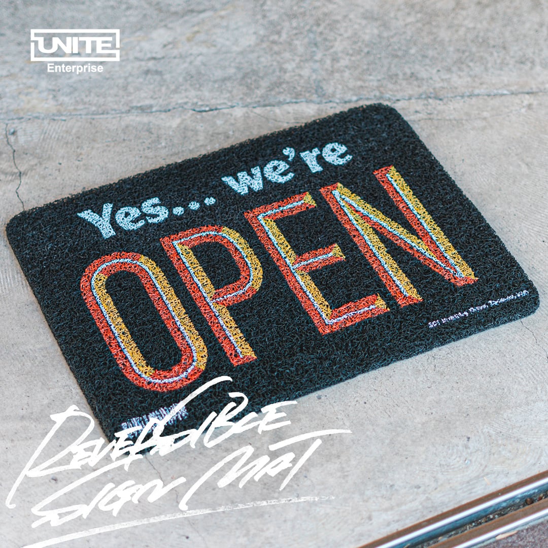 UNITE／リバーシブルサインマット（OPEN/CLOSE）｜REVERSIBLE SIGN MAT