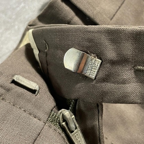 90s old GUCCI archive brown スイス製 slacks 詳細写真5