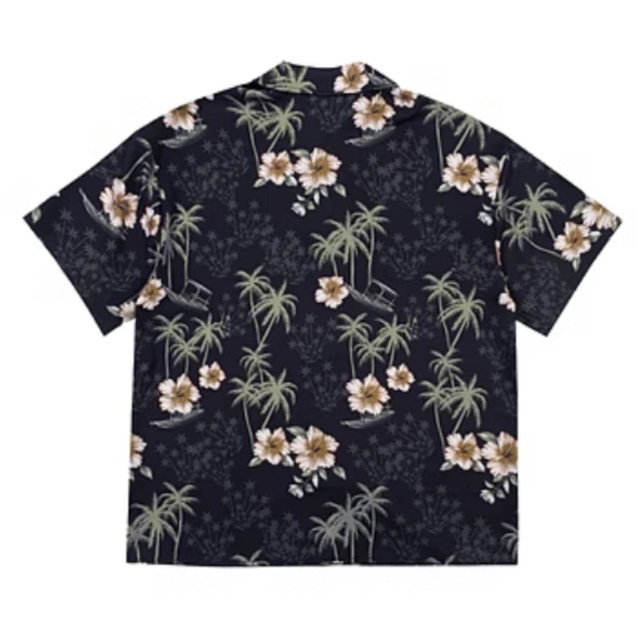 ハワイアン柄プリント半袖シャツ（別売りでセットアップのショーツあり）　0757