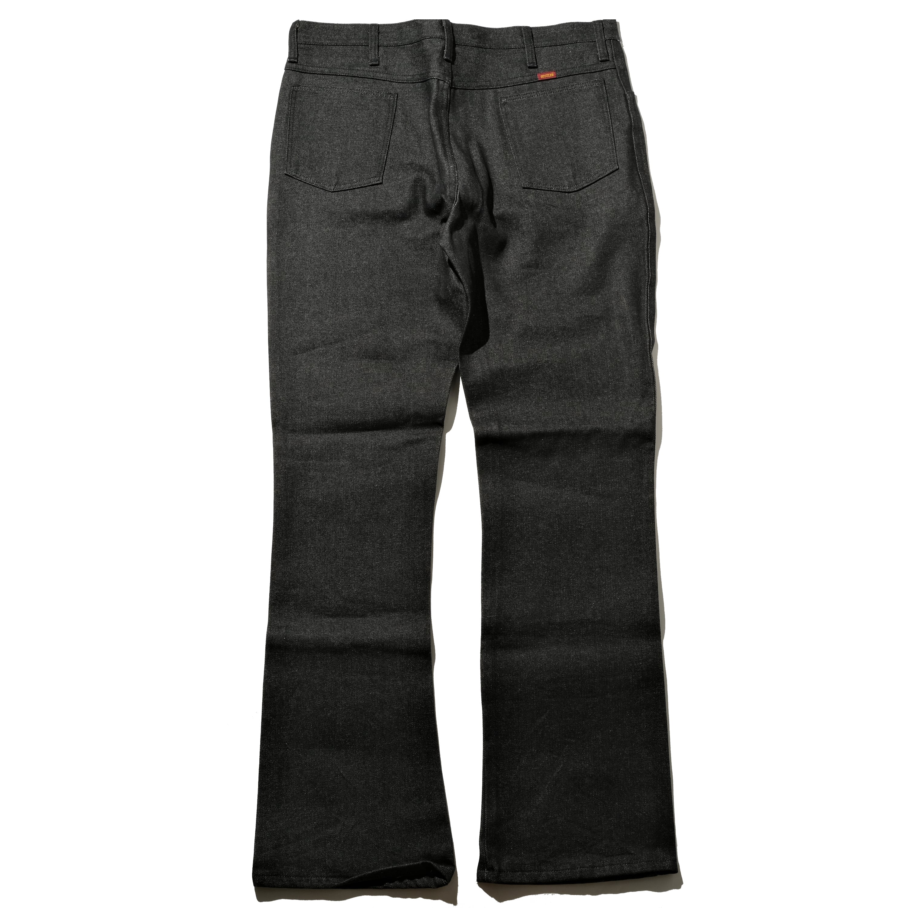 DEAD STOCK 90's Rustler yarn dyed black denim pants made in USA size38×34 |  goodbuy powered by BASE