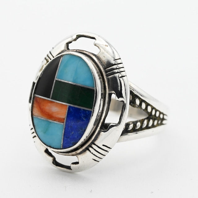 Multi Stone Top Cocktail Ring By Carolyn Pollack #19.0 / USA