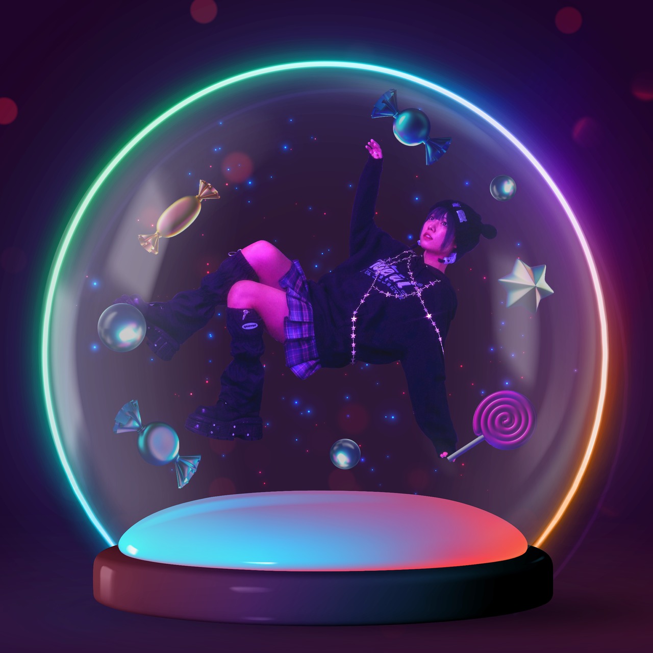 ∴ just the way you are hoodie / black