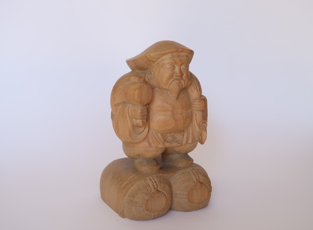 Daikokuten ― An Original Wood Sculpture by Tessō Mori