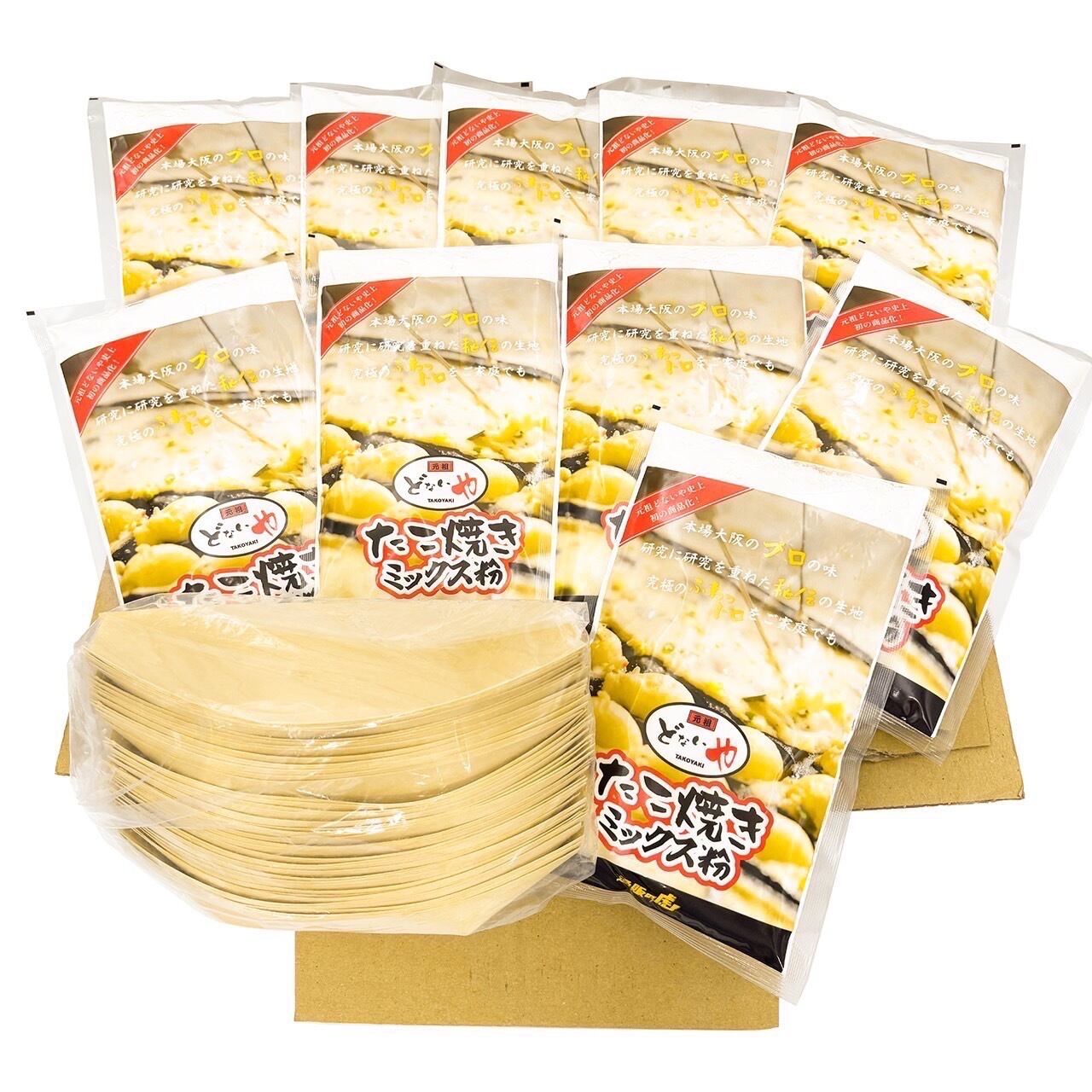 定期便】元祖どないや×通販の虎『たこ焼きミックス粉』4袋セット | ど