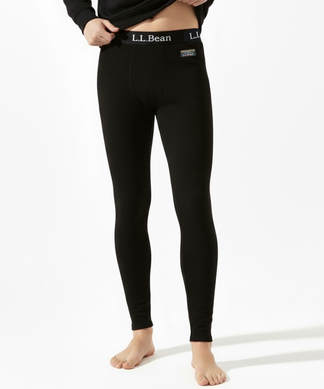 【L.L.Bean/エルエルビーン】 アウトドア 裏起毛タイツ メンズ ウォームメリノウール 吸湿速乾 汗冷え防止 レギンス 24lbm1133