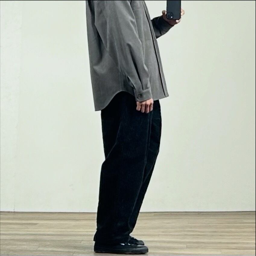 25AW》【STILL BY HAND】3.5W CORDUROY TACK EASY SLACKS スティルバイ