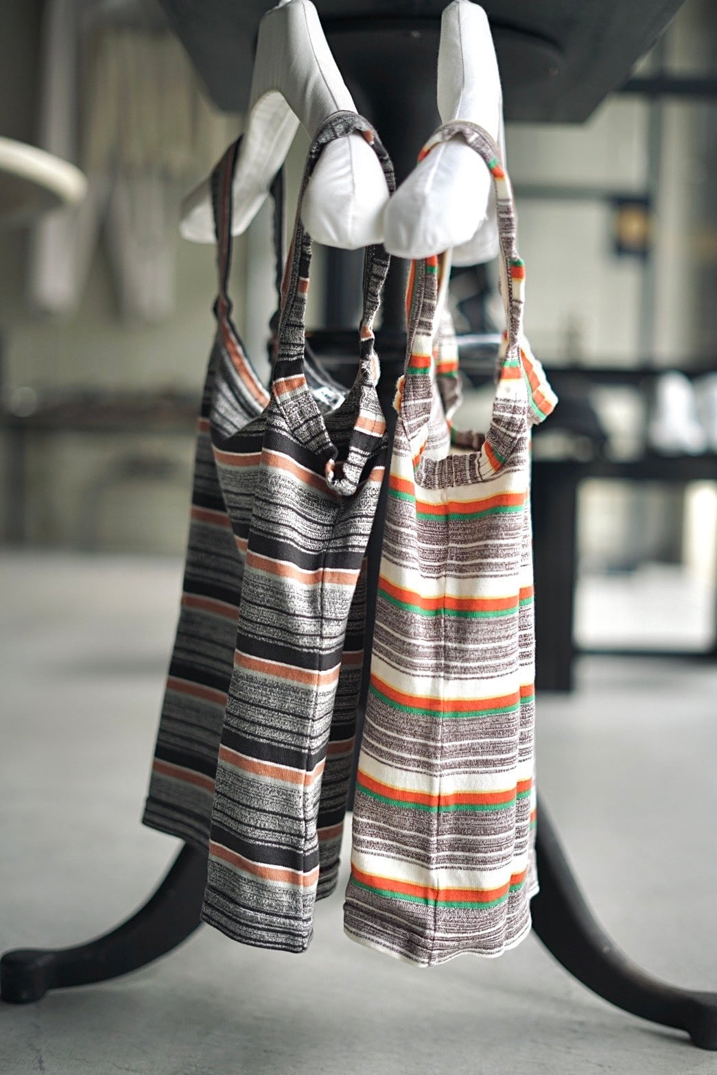 FUMIKA_UCHIDA / Grandrelle multi stripe camisole ( BROWN , BLACK