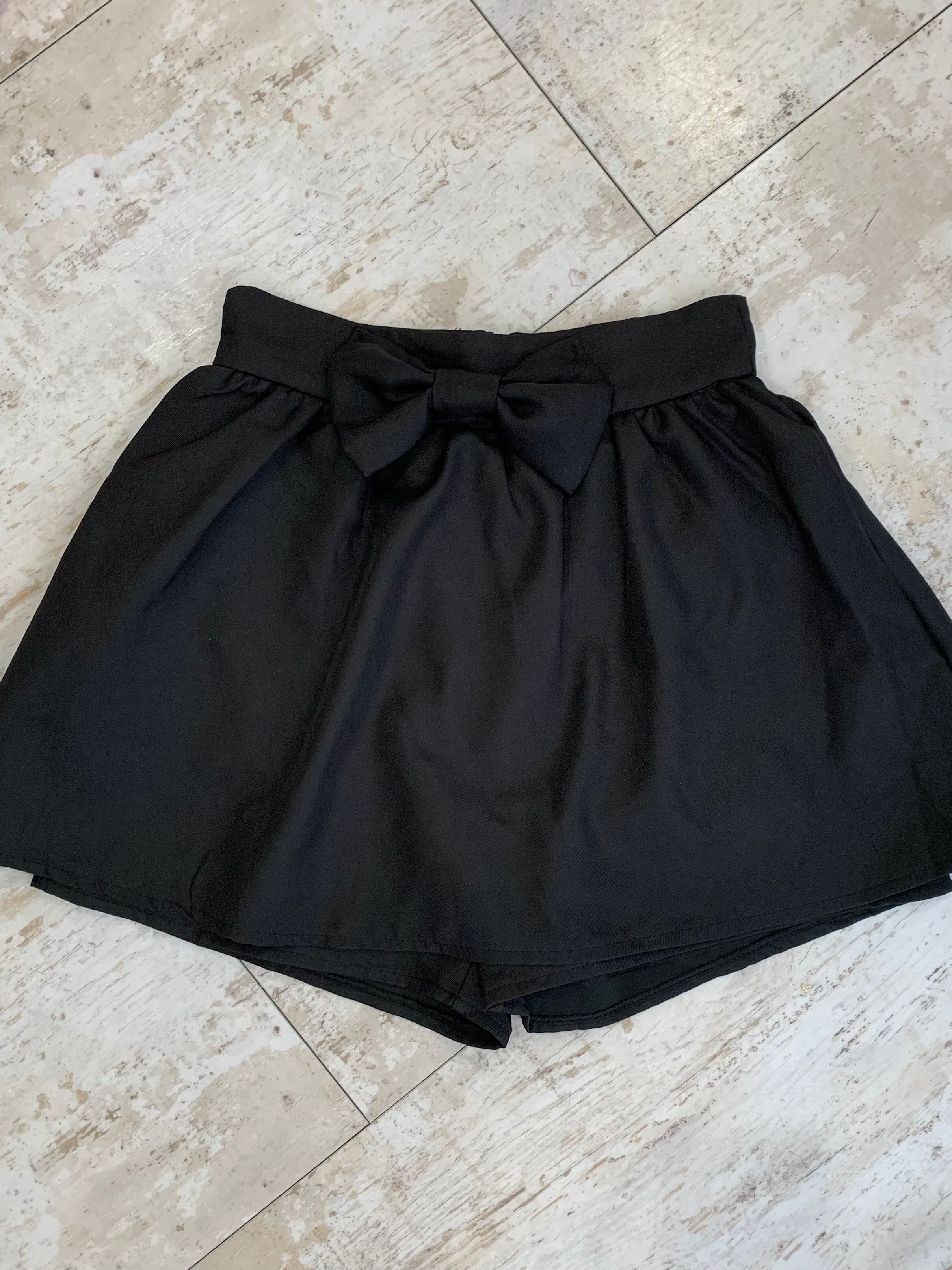 【Renonqle】front ribbon skirt pants